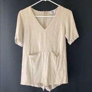 Princess Polly Zara Romper Natural